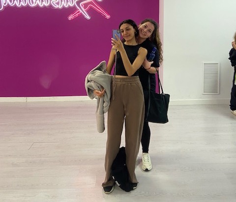 Master’s student in a dance studio in Madrid