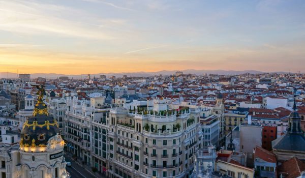 Madrid skyline in summer — BLC Spain's city campus, the ultimate real-world classroom