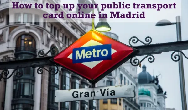 How to top up your public transport card online in Madrid