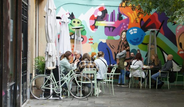 picture of people on the terrace